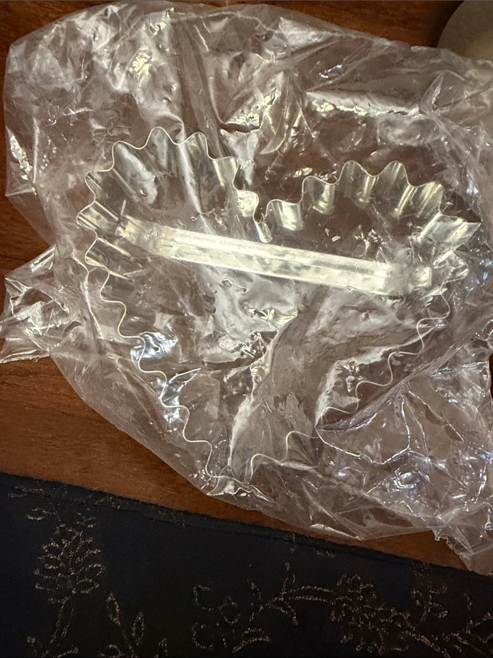 Heart Shaped Fluted Metal Tart or Cookie Cutter - Silver